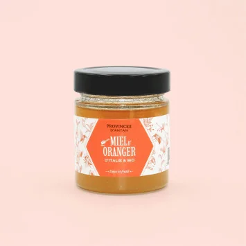 Miel d’Oranger Bio – 220g | Italie – Miel floral & lumineux