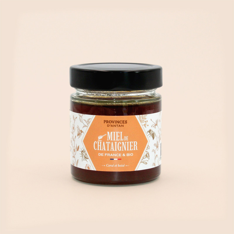 Organic French Chestnut Honey – 220g Jar | Provence d’Antan