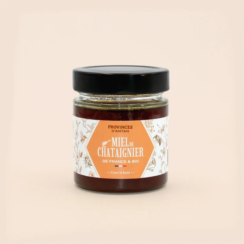 Organic French Chestnut Honey – 220g Jar | Provence d’Antan