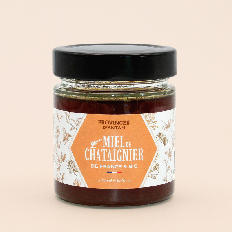 Organic French Chestnut Honey – 220g Jar | Provence d’Antan
