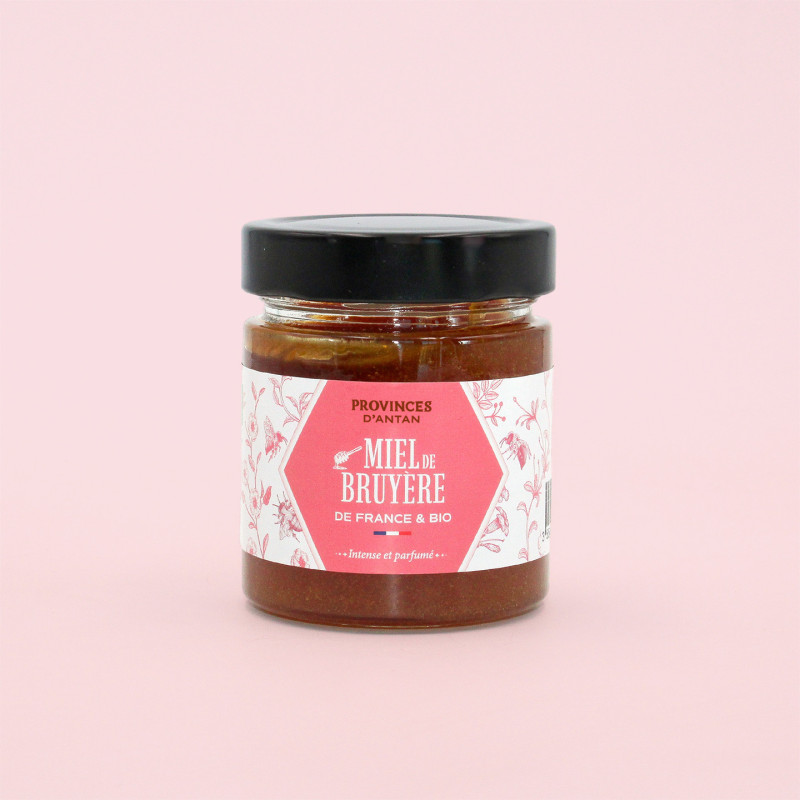 Miel de Bruyères de France BIO – Pot 220g | Provence d’Antan