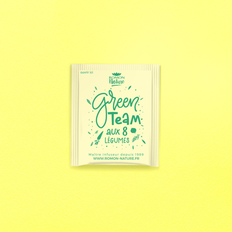 Green Team Organic Herbal Tea – 8 Vegetables & Aromatic Herbs
