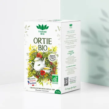 Organic Nettle Herbal Tea France – 18 teabags | Romon Nature