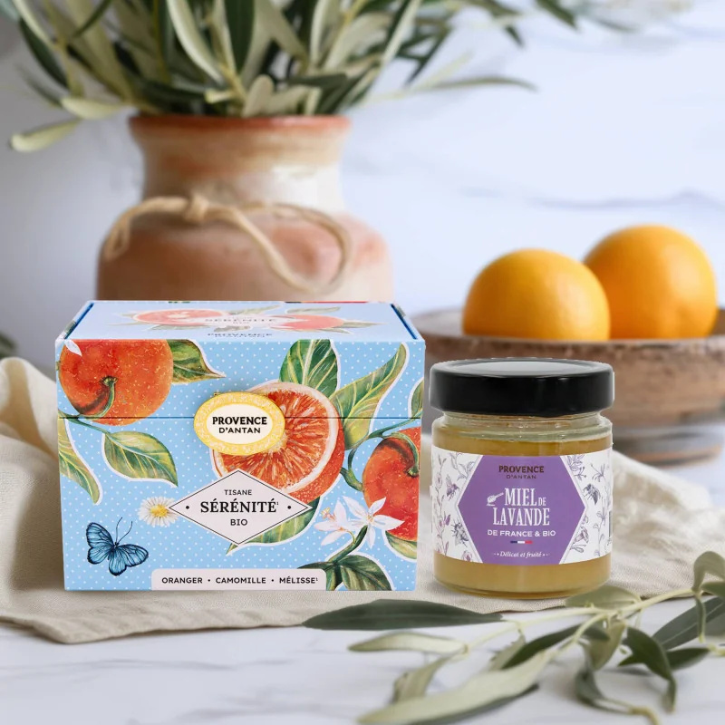 Evening Softness Gift Set - Herbal Infusion & Lavender Honey