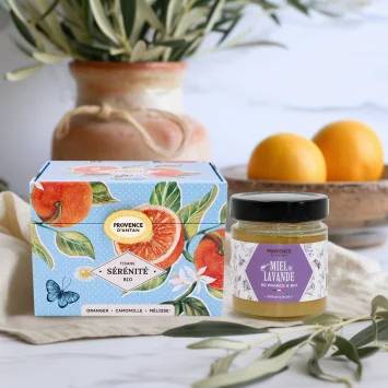 Evening Softness Gift Set - Herbal Infusion & Lavender Honey