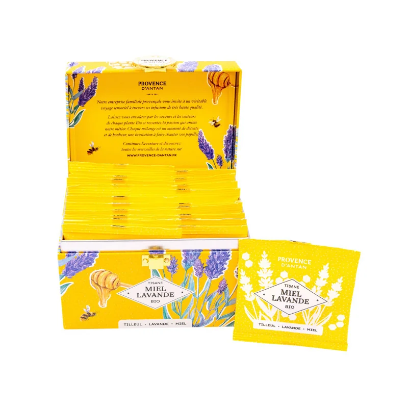Coffret Champ Floral Lavande - Tisane, Miel & Eau de Cologne
