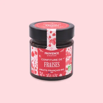 Organic Strawberry Jam – 335g Jar | Provence d’Antan