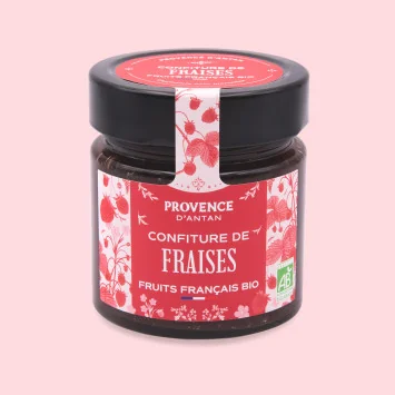 Organic Strawberry Jam – 335g Jar | Provence d’Antan