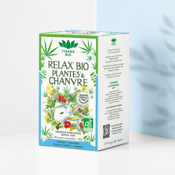 Infusion Relax Bio au chanvre | Provence d'Antan
