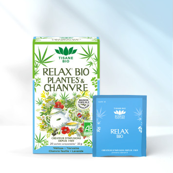 Infusion Relax Bio au chanvre | Provence d'Antan