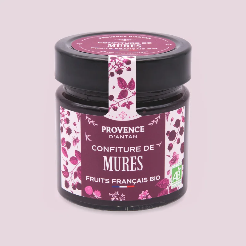 Confiture de Mûres Bio – Fruits français 275 g