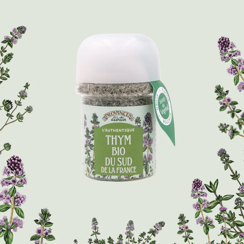 Organic Thyme from Southern France – Plant-Based Pot 20 g