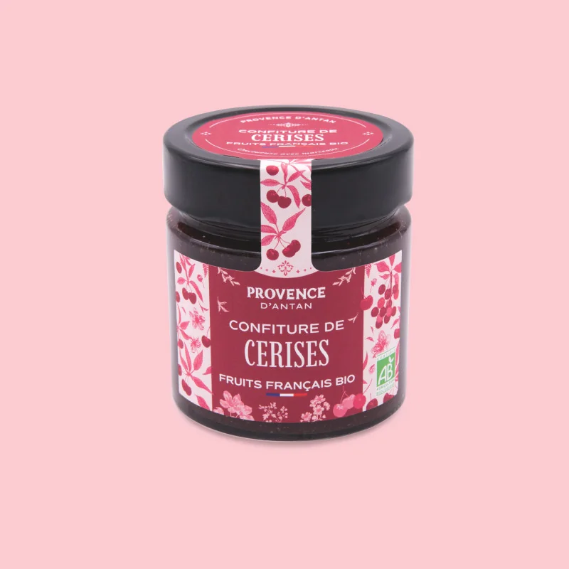 Organic Morello Cherry Jam – 335g Jar | Provence d’Antan