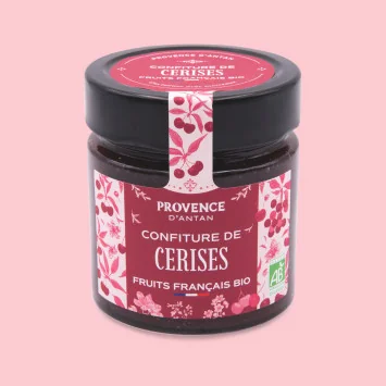 Organic Morello Cherry Jam – 335g Jar | Provence d’Antan