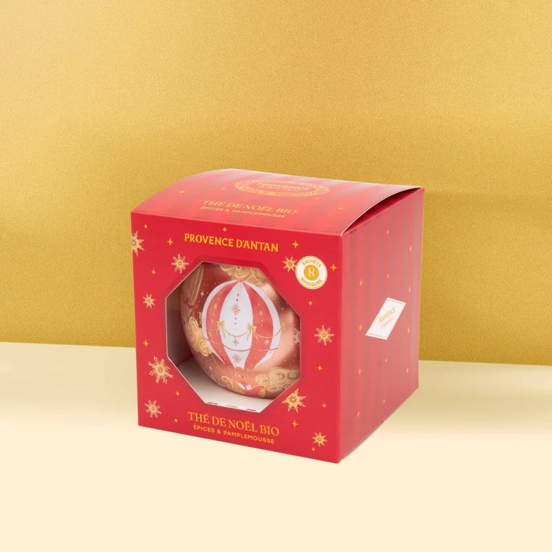 Boule de Noël Thé Blanc Pamplemousse Bio* – 8 sachets