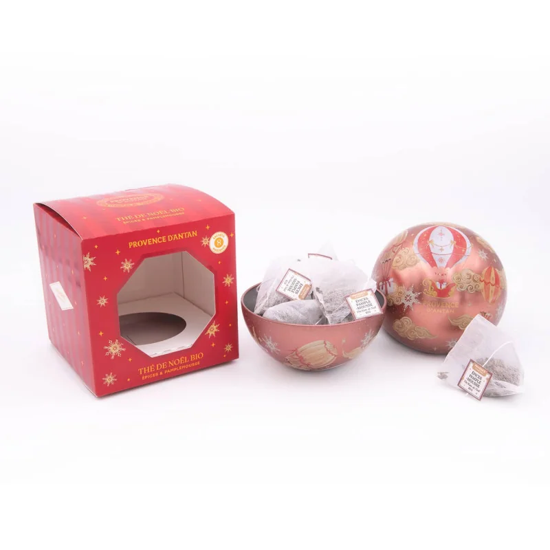 Boule de Noël Thé Blanc Pamplemousse Bio* – 8 sachets