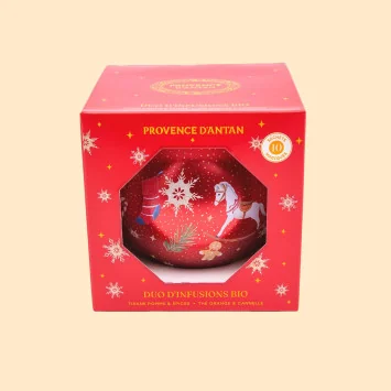 Grande Boule de Noël Duo Thé & Tisane Bio* – 10 sachets