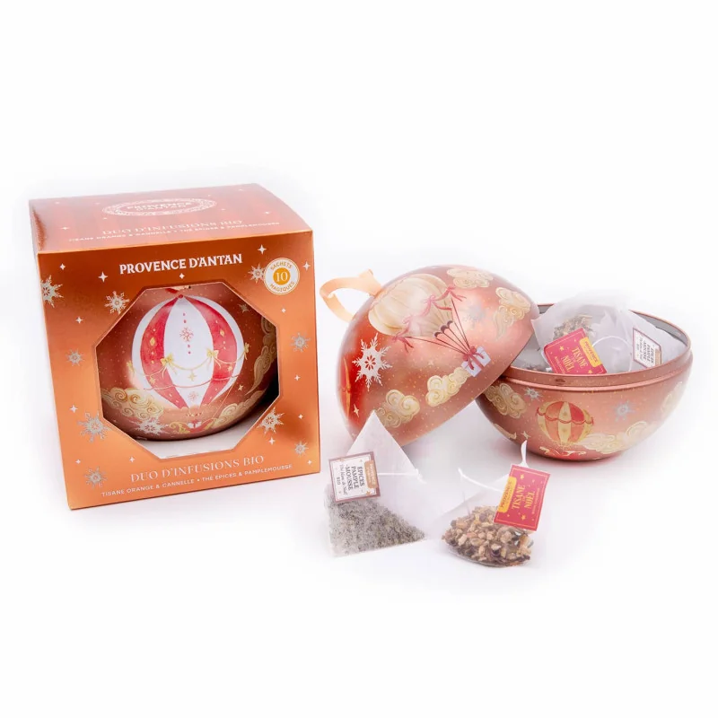 Grande Boule de Noël Duo d’Infusions Bio* – 10 sachets